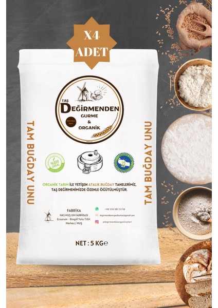 Atalık Tam Buğday Unu - 20 Kilo