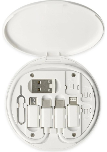 Bfs SN06 3in1 Kablo ve Kart Düzenleyici - Beyaz