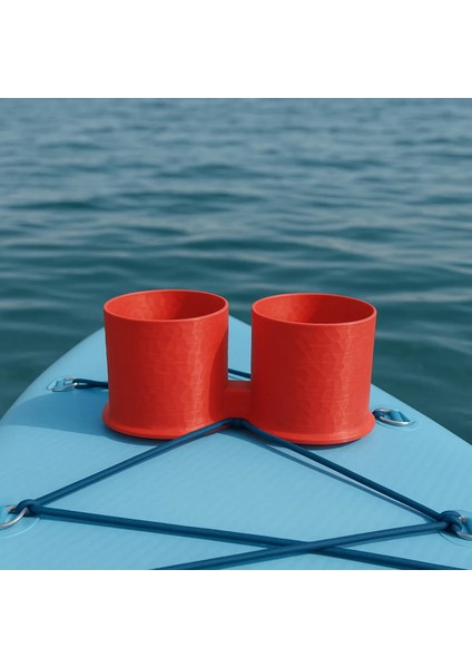 Paddle Board Sup Board Kano Ikili Termos Kupa Eşya Tutucu -Kırmızı