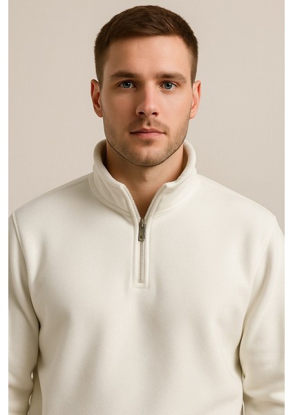 Yeni Sezon Kışlık Premium 3 Iplik Şardonlu Yarım Fermuar Sweat- 3 Iplik Eşofman Altı 2'li Takım modelleri