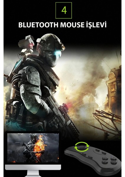 Bfs Shinecon SC-B01 Sanal Gerçeklik Gözlüğü Kumandası - Siyah