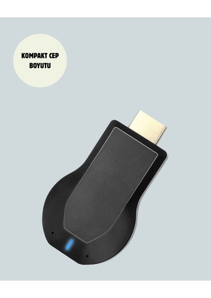 1080P Ultra Hd Kablosuz Ekran Yansıtma Dongle – Miracast / Airplay / Dlna indirimleri