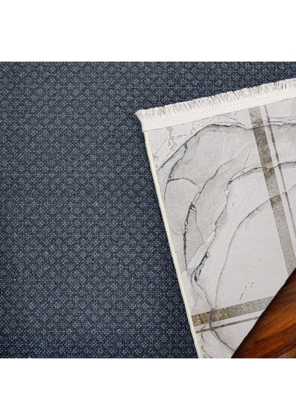 Mermer Gri Pamuk Daire Modern Desenli Pamuk Makinada Yıkanabilir Hav Toz Vermez Leke Tutmayan Kaymaz Taban Dijital Makine Baskı Salon Yolluk Mutfak Halı fırsatları