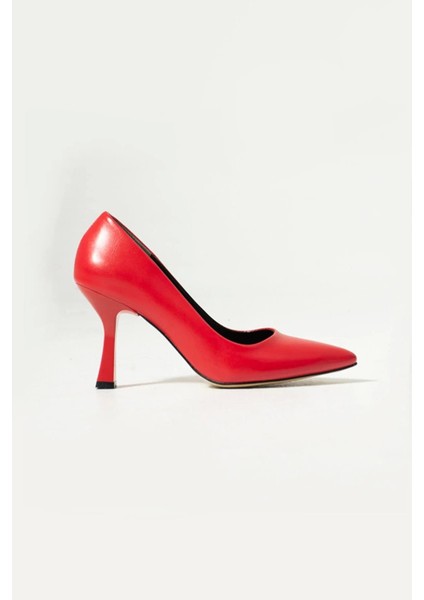 Kadın Samba Kırmızı Stiletto 7 cm Topuklu Ayakkabı fırsatları