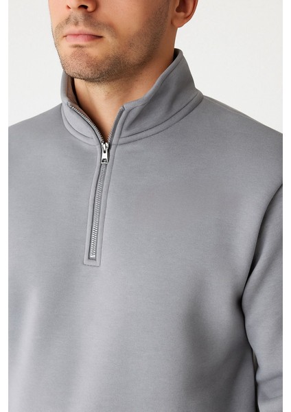 Yeni Sezon Kışlık Premium 3 Iplik Şardonlu Yarım Fermuar Sweat- 3 Iplik Eşofman Altı 2'li Takım modelleri