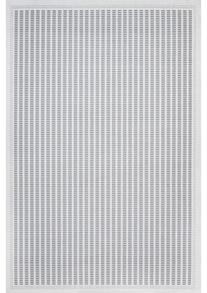 Çizgili Gri Pamuk Dikdörtgen Modern Desenli Pamuk Makinada Yıkanabilir Hav Toz Vermez Leke Tutmayan Kaymaz Taban Dijital Makine Baskı Salon Yolluk Mutfak Halı