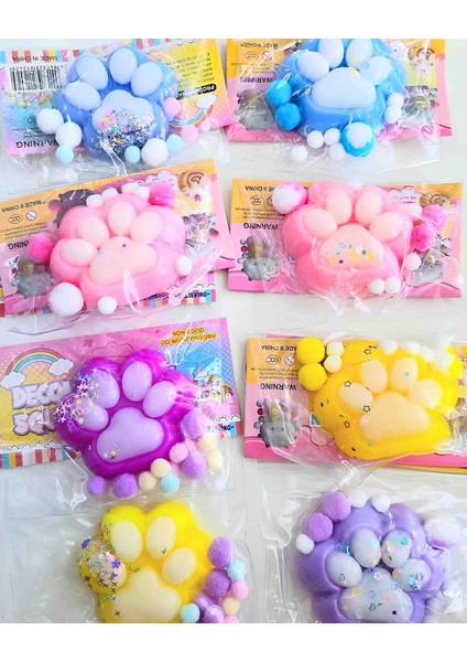 Pati Squishy Oyuncağı Yumuşacık Jel Kıvamlı Mıncıklama Eğlenceli Sukuşi Yumoş Sıkma Oyuncağı
