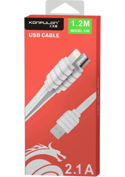 Bfs S56 2in1 (Lightning-Micro Usb) Kablo 1.2m 2.1A fiyatları