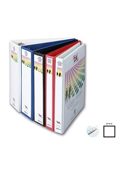 904B Klasör A4 Pvc/plastik Tanıtım/sunum/prezentasyon/arşiv Dosyası 9 Cm. Sırt 4 Halka D Mekanizma Kutu Için 6 Adet, Beyaz modelleri