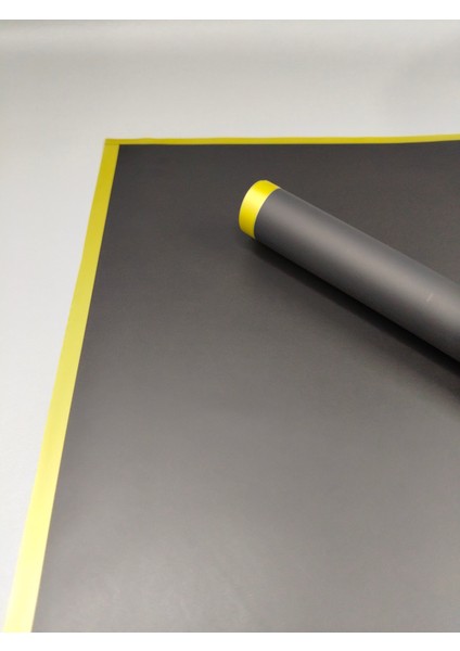 Gold Kenar Çerçeveli Buket Ambalaj Kağıdı Zarif ve Şık Çiçek Ambalajı 57X57 4 Adet