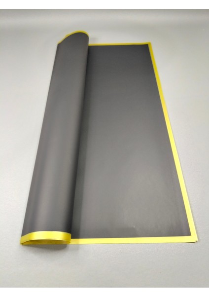 Gold Kenar Çerçeveli Buket Ambalaj Kağıdı Zarif ve Şık Çiçek Ambalajı 57X57 4 Adet indirimleri