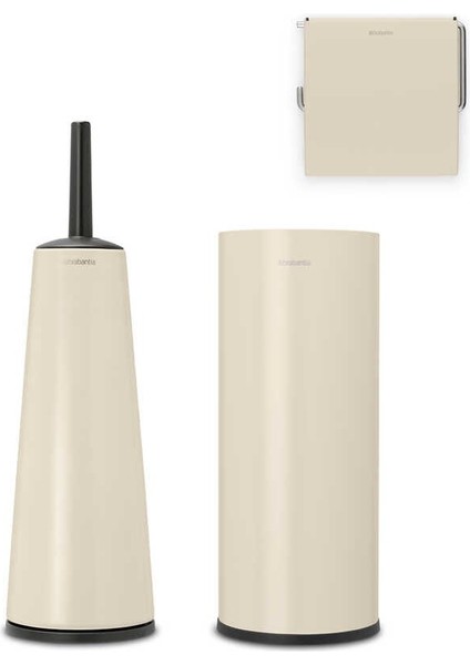 Renew Soft Beıge 3 Parça Tuvalet Aksesuarı Seti