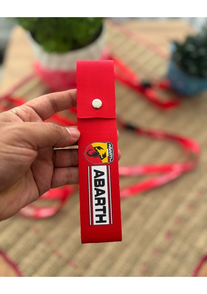 Abarth Tasarımlı, Kırmızı Renk Yüksek Kalite Tampon & Çeki Ipi