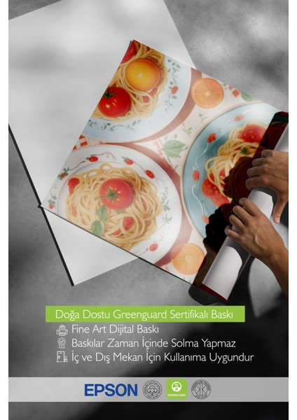 Çerçevesiz Poster, Renkli Kahvaltı Tabağı – Üstten Kompozisyon, Mutfak Dekoru Poster No: 109944