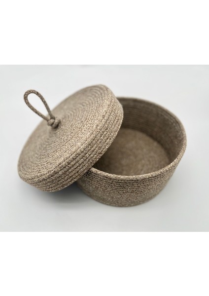 2 Adet Kapaklı Jüt Sepet fiyatları