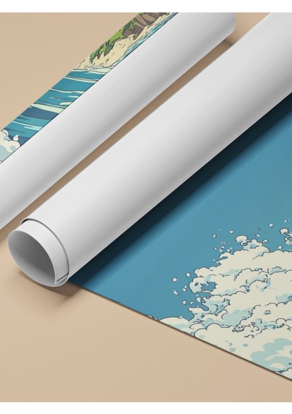 Çerçevesiz Poster, Büyük Okyanus Dalgası – Japon Sanatı, Salon Dekoru Poster No: 110241 fırsatları