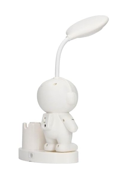 Astronot Çalışma Lambası, Şarj Edilebilir Silikon Küçük Masa Lambası Kalem Tutuculu modelleri