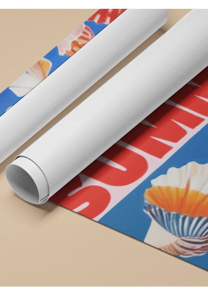 Çerçevesiz Poster, Deniz Kabukları Yaz Kompozisyonu, Banyo Dekoru Poster No: 109761 fırsatları