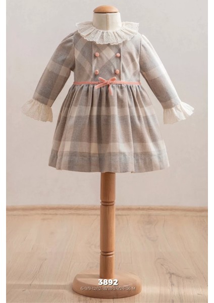 Tongs Baby Bebek Elbise 3892 Bej