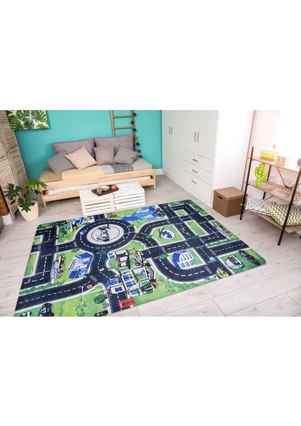 Nanchang Figürlü Yeşil Polyester Dikdörtgen Modern Desenli Pamuk Makinada Yıkanabilir Hav Toz Vermez Leke Tutmayan Kaymaz Taban Dijital Makine Baskı Salon Yolluk Mutfak Halı fiyatları