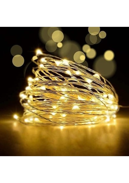 Home 5 Metre Gün Işığı Peri LED - Pilli Dekoratif Sarı Renkli LED Işık, Şerit Yılbaşı ve Parti Aydınlatması, Süsleme ve Dekoratif Işık Zinciri-Dekorasyon Işığı Şerit Aydınlatma fiyatları