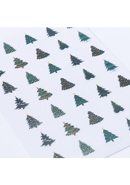 Sticker, Yılbaşı Çam Ağacı, 3 Cm, 525 Adet