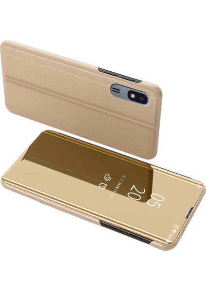 Samsung Galaxy A2 Core Uyumlu Aynalı Kapaklı Lüx Kılıf
