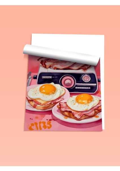 Çerçevesiz Poster, Kaset ve Kahvaltı: Retro Mutfak, Mutfak Dekoru Poster No: 109724 fiyatları