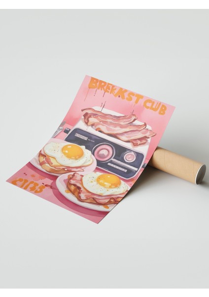 Çerçevesiz Poster, Kaset ve Kahvaltı: Retro Mutfak, Mutfak Dekoru Poster No: 109724 modelleri