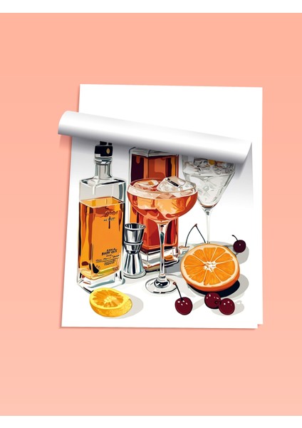 Çerçevesiz Poster, Alkollü Içecekler ve Kokteyl Malzemeleri, Mutfak Dekoru Poster No: 110206 fiyatları