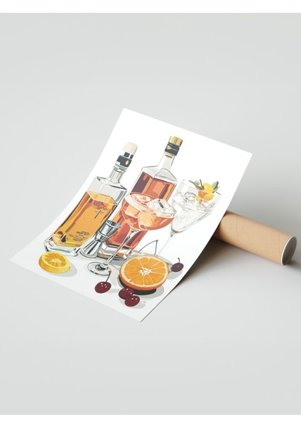 Çerçevesiz Poster, Alkollü Içecekler ve Kokteyl Malzemeleri, Mutfak Dekoru Poster No: 110206 modelleri