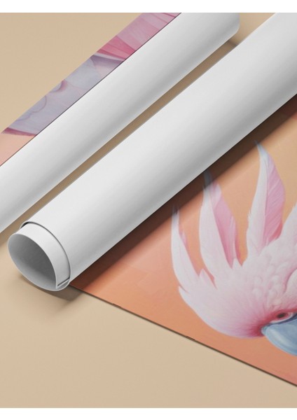 Çerçevesiz Poster, Pembe Kakadu – Tropikal Kuş Portresi, Yatak Odası Dekoru Poster No: 109970 fırsatları