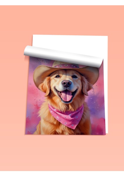 Çerçevesiz Poster, Kovboy Şapkalı Köpek – Eğlenceli Portre, Genç Odası Dekoru Poster No: 110001 fiyatları