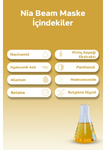 Pirinç Kepeği & Niasinamid Işıltısı ile Derinlemesine Besleme Sunan Nia Kore Kağıt Yüz Maskesi 10'lu fiyatları