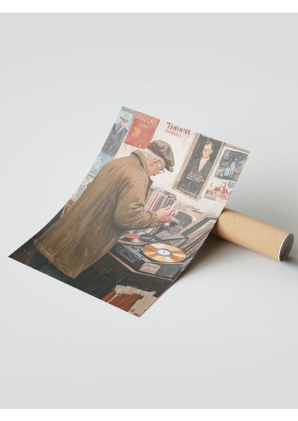 Çerçevesiz Poster, Atölyede Ressam – Sanat Sahnesi, Ofis Dekoru Poster No: 110288 modelleri