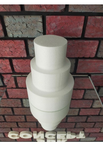 24X18X13 Strafor Köpük 3 Katlı Maket Pasta modelleri