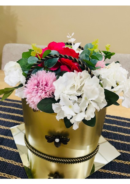 Eskitme Çanta Vazo Ortanca Çiçekli Arajman fiyatları