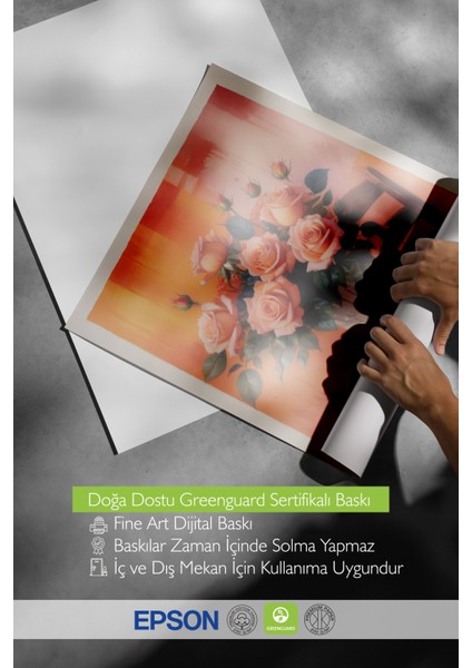 Ahşap Çerçeveli Tablo, Pastel Vazo ve Çiçekler – Natürmort, Mutfak Dekoru Poster No: 109802