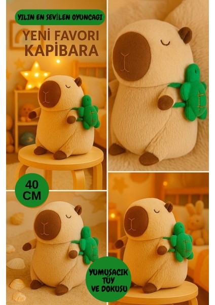 Büyük Boy Capybara Oyuncak Kapibara Yumoş Tüylü Peluş Oyuncak 40 cm fiyatları