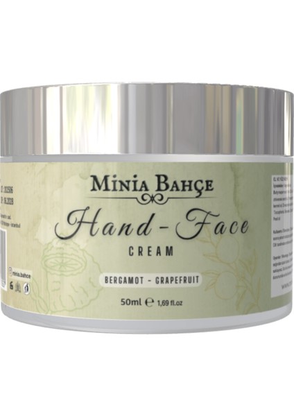 Koruyucu & Besleyici El ve Yüz Kremi, %100 Saf ve Katkısız, Greyfurt - Bergamot Yağı, 50 ml fiyatları
