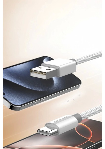 Bfs DC80 1m 3A USB To Type-C Hızlı Şarj Kablo - Beyaz fiyatları