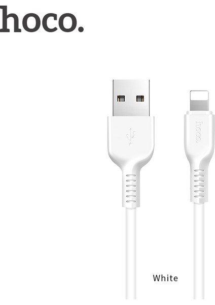 iPhone iPad Ipod Için X20 2A Lightning 8pin 1m Şarj Senkronizasyon Kablosu-Beyaz (Yurt Dışından)