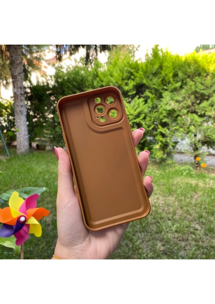 iPhone 12 Pro Max Kamera Korumalı Deri Desenli Kahverengi Silikon Kılıf fiyatları