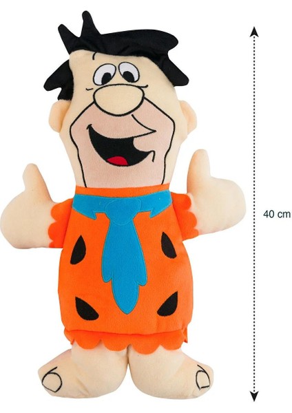 Taş Devri Figürlü Dolgulu Pelüş Bebek Kırlent 40 cm