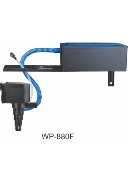 Akvaryum Tepe Üst Filtre 15W. 650 Lt/saat WP-880F