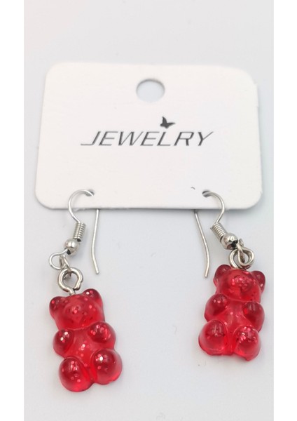 Kırmızırenkli Ayıcık Küpe