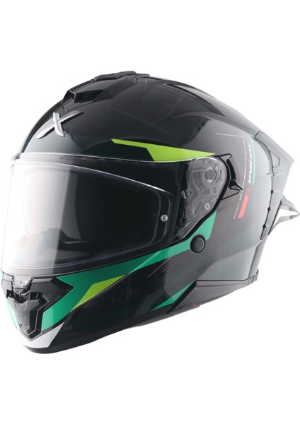 Brutale Kryptic Kask Black Green - Pinlock Dahil
