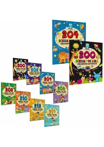 Karatay Dikkat ve Zeka Güçlendirme Aktivite 8 Farklı Seçenek