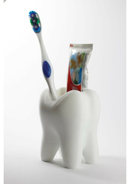 Beyaz Diş Şeklinde Diş Fırçası ve Diş Macunu Kutusu fiyatları