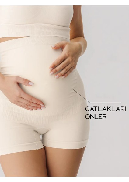 Hamile Korse Toparlayıcı ve Çatlak Önleyici Paçalı Seamless indirimleri